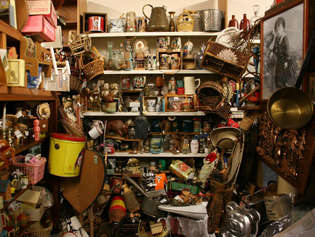 Much more than dolls pack this shop.