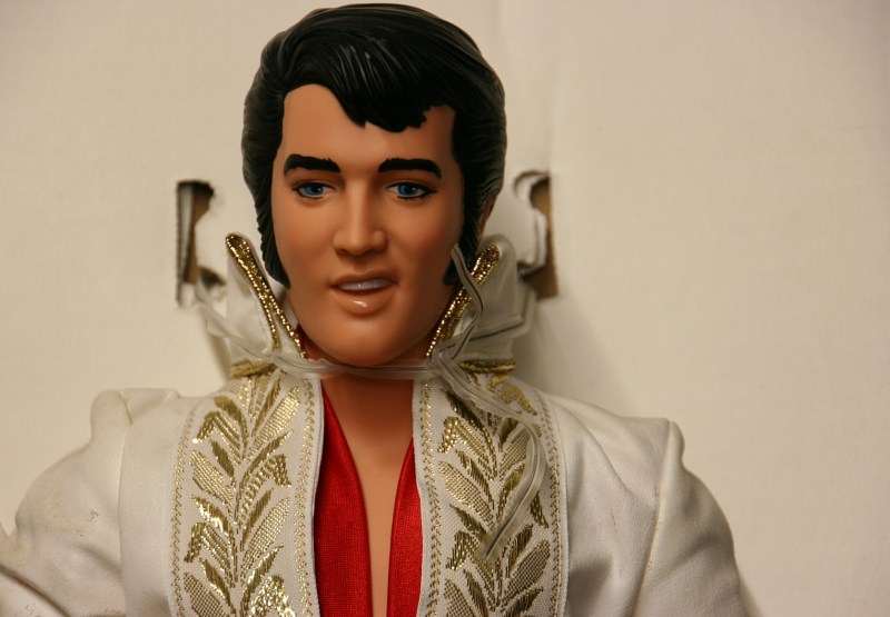 Even Elvis is among the dolls.