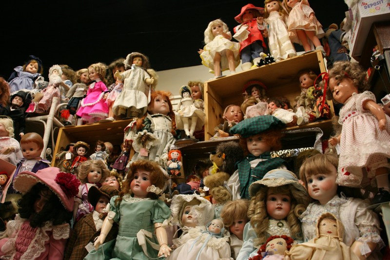 Dolls, dolls and more dolls. Everywhere.