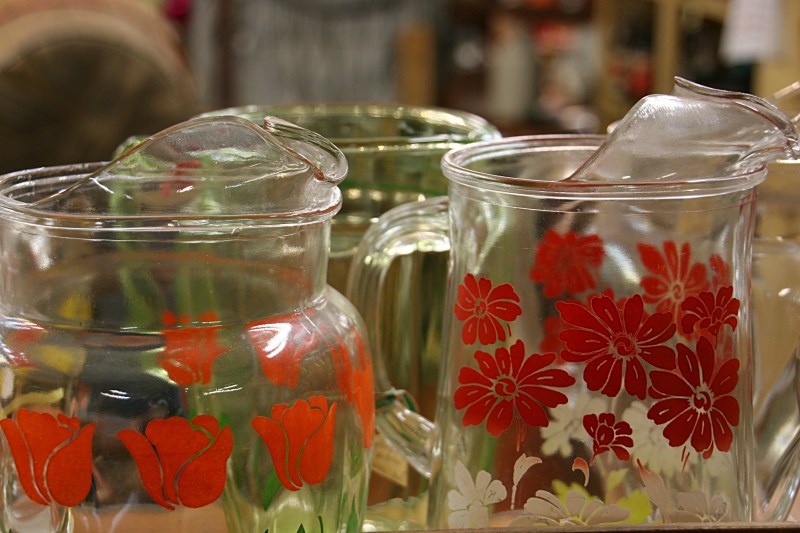 I hold a fondness for old glass pitchers. They are works of art.