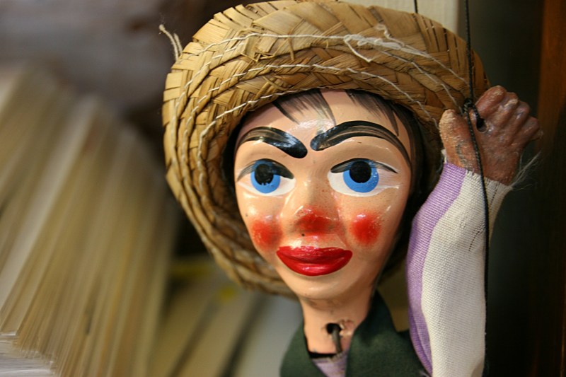 This is the first puppet I can remember finding in an antique store.