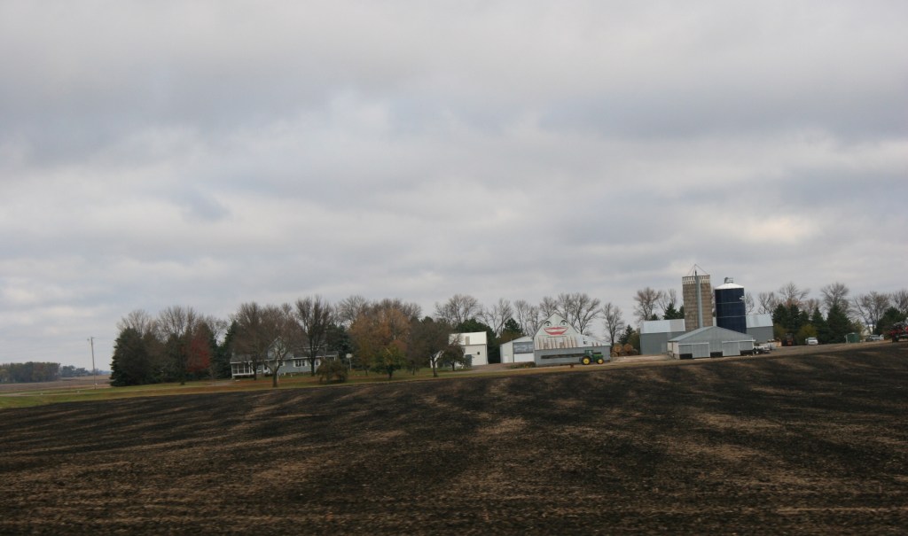 The barn with the smiling lips, between Sleepy Eye and Springfield, always makes me smile.