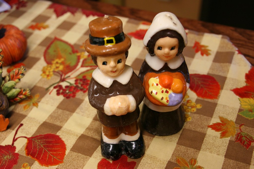 Decorations celebrate a thankfulness to God for the harvest.