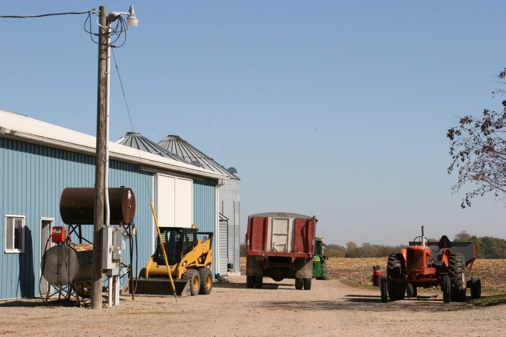 Just down the road from Trinity, harvest is underway at this farm.
