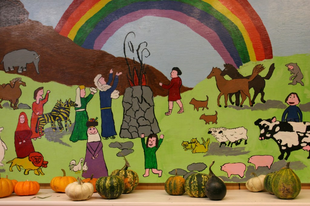 Produce, baked and canned goods, crafts and more were sold in a back room of the church basement.