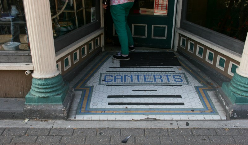 Details, like this tiled exterior entry, added to the charm of Antique Center.