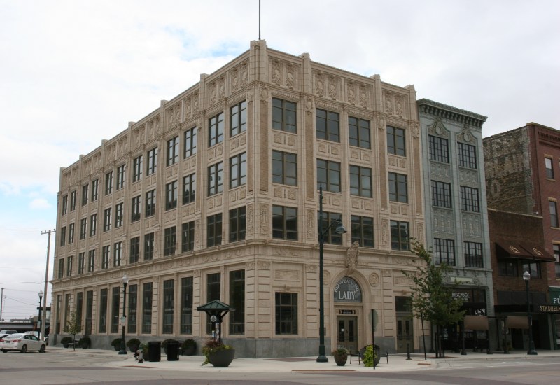 This stunning old bank building, if all goes as hoped, will provide housing and serve as an art center.