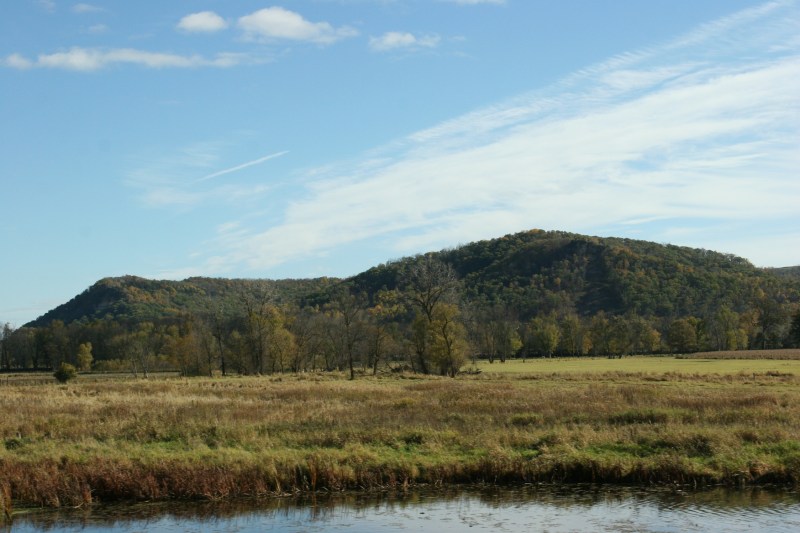 Near LaCrescent, Minnesota, just across the river from La Crosse, Wisconsin.