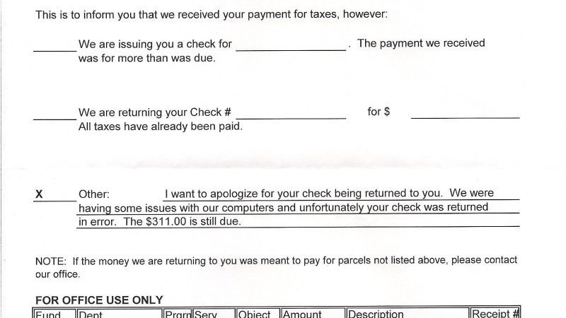 A snippet of the letter I received with identifying info cropped.