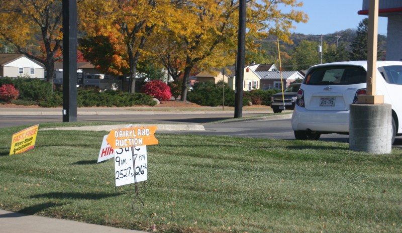 A sign reminds me that I'm in Dairyland.