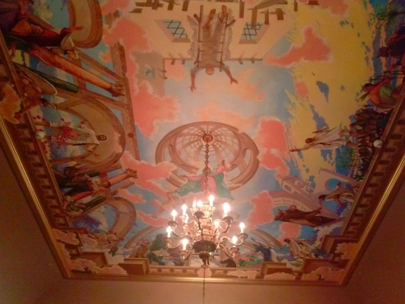 Art abounds inside the Shrine. Photo courtesy of Miranda Helbling.