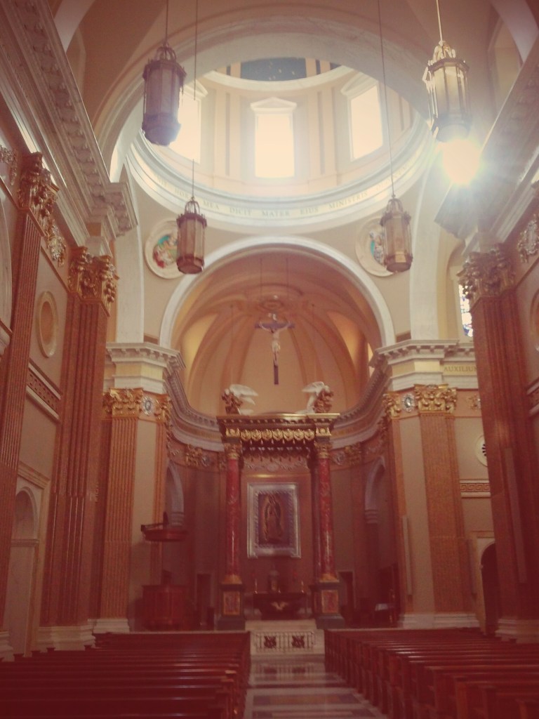Inside the Shrine Church.