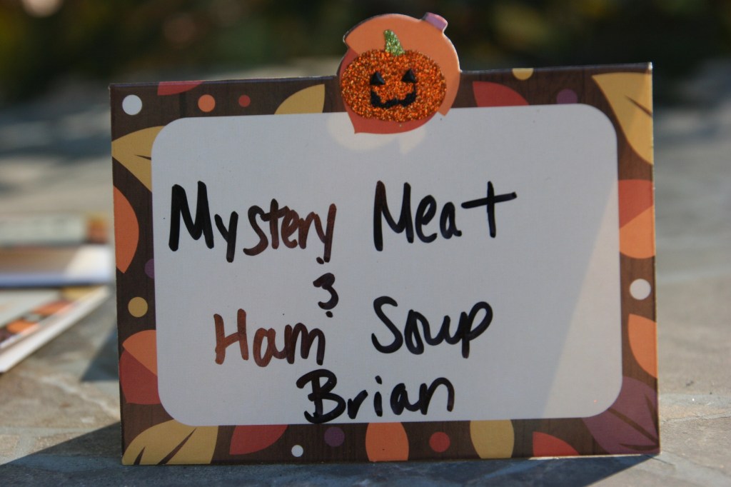 All soups are labeled.