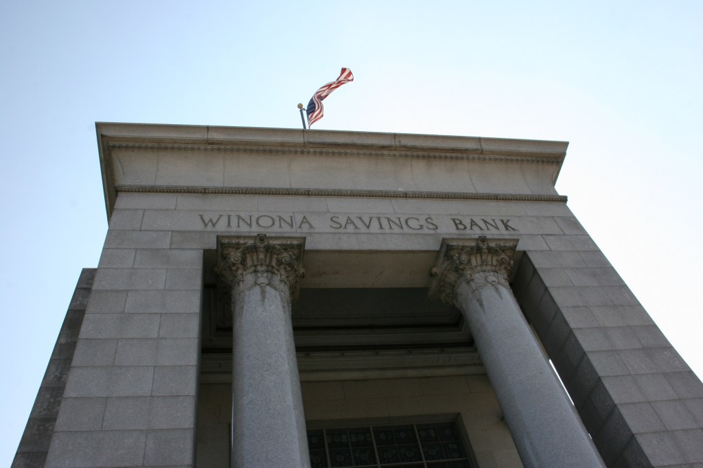 Each granite column soars 37 feet, weighs 32 tons and is constructed from a single piece of North Carolina granite.