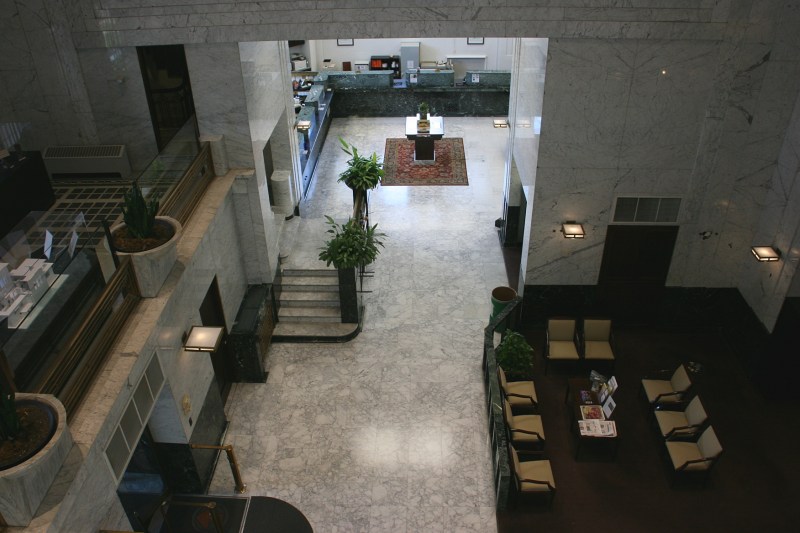 Another view of the lobby from above.