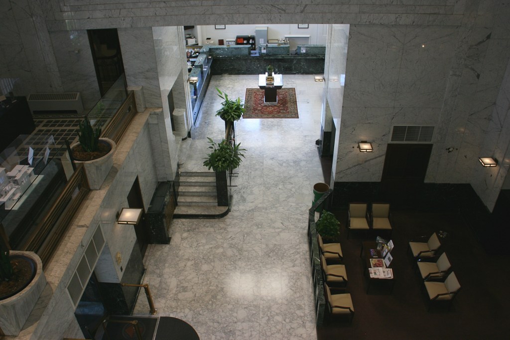 Another view of the lobby from above.