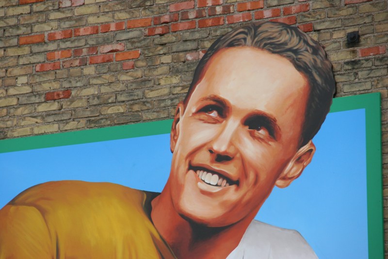 Bruce Smith, as painted by Dave Correll of Brushwork Signs.
