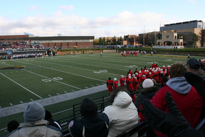 Crusaders fans cheer on their team.