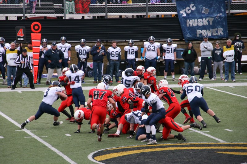 Sometimes the action looked like nothing but a pile of players to me.