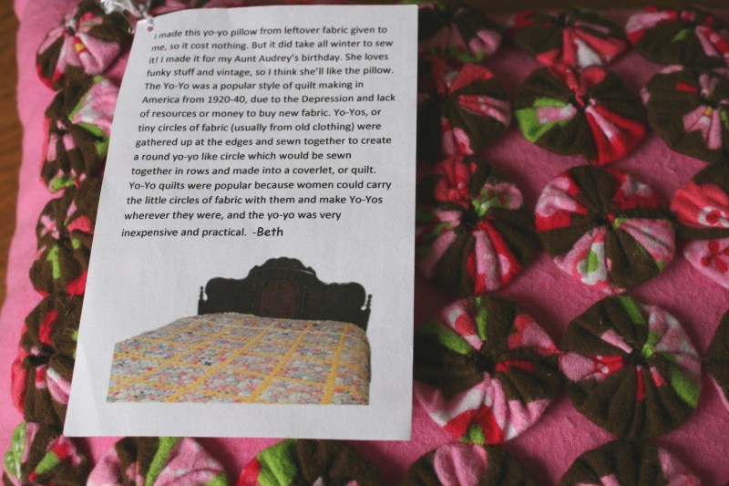 The story and history behind the yo-yo pillow.