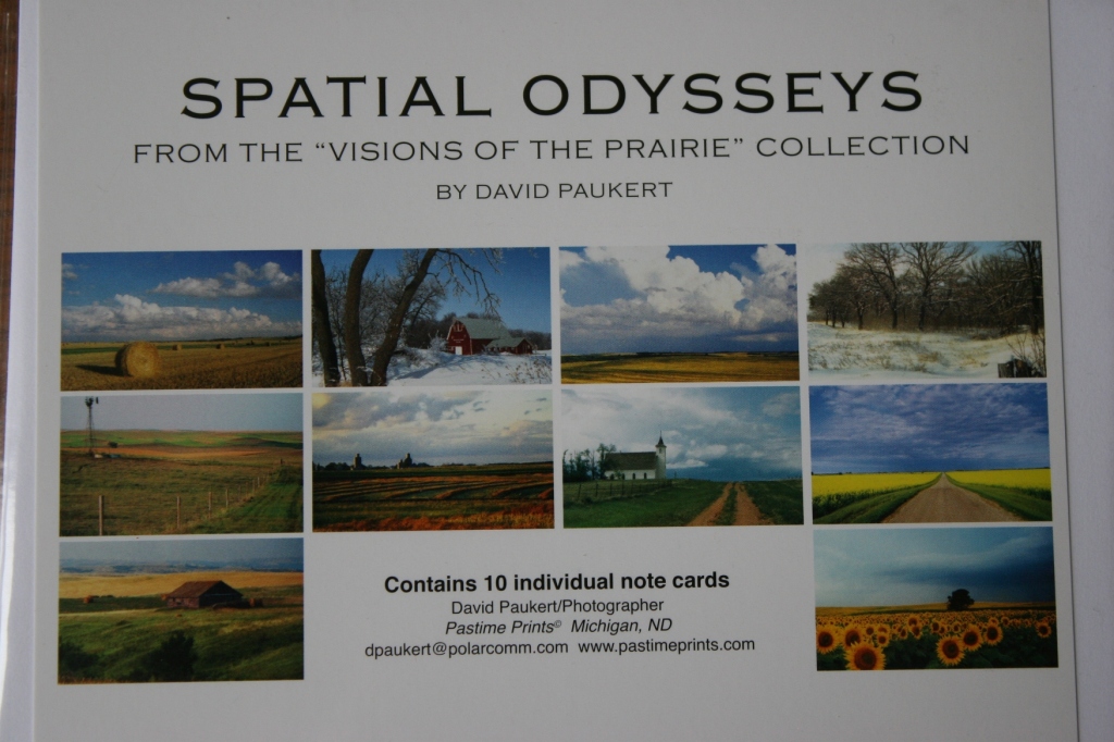 The "Spatial Odysseys" collection of notecards by David Paukert.