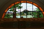 JR Watkins office, 506 Tiffany stained glass of Sugar&nbsp;Loaf