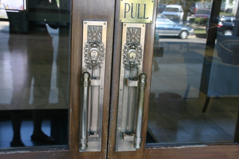 Even the door handles are exquisite.