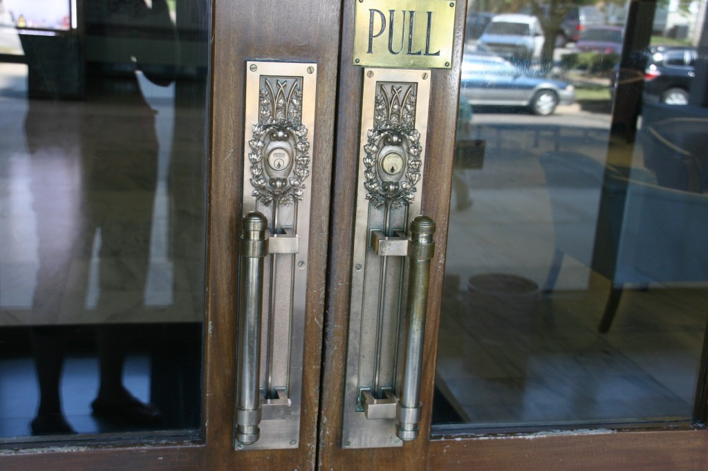 Even the door handles are exquisite.