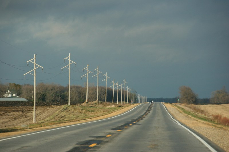 Driving northeast on Minnesota State Highway 99 toward Le Center.