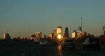 Minneapolis, 9 sun reflecting off skycraper onto&nbsp;traffic