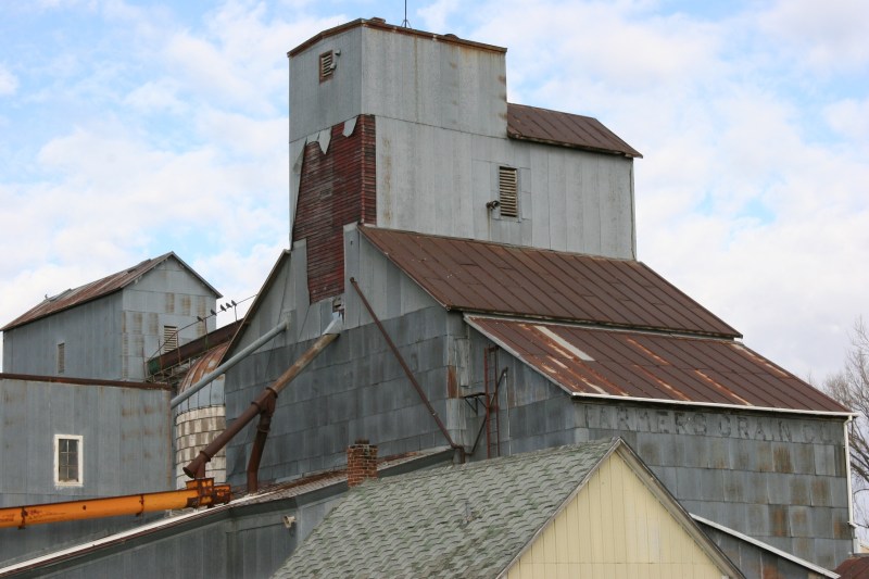 Look closely, and you can see the faded words "Farmers