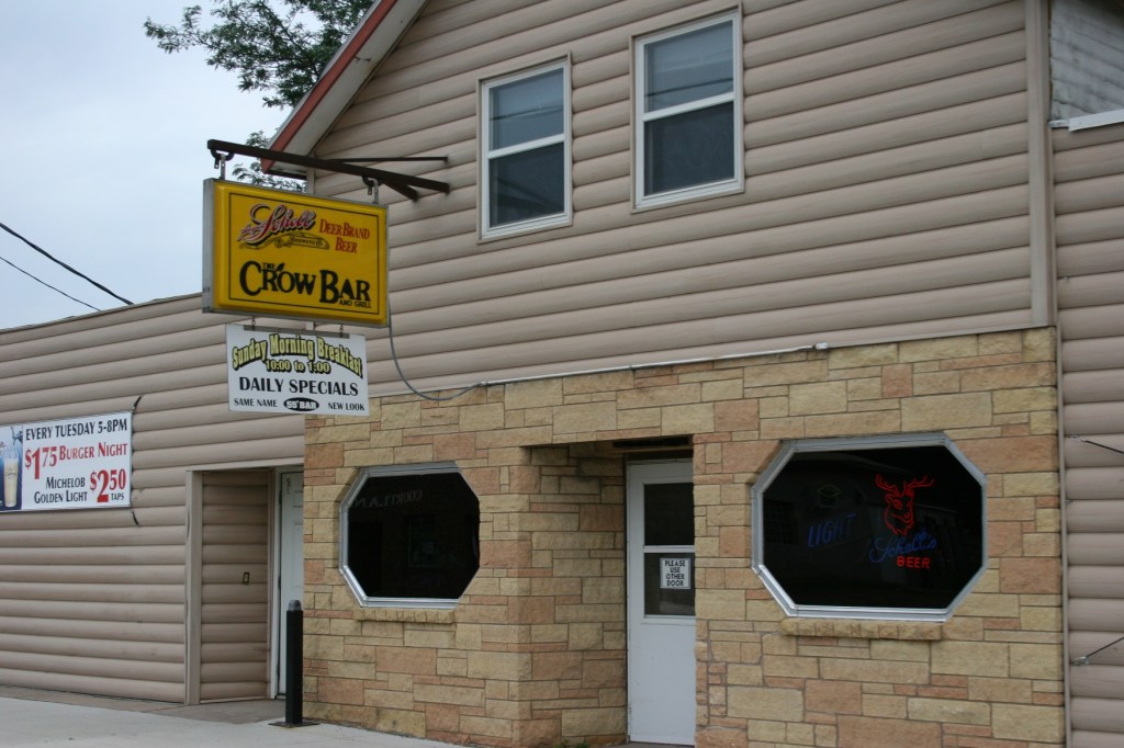 The Crow Bar, up close. Minnesota Prairie Roots file photo July 2014.