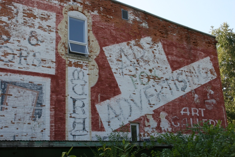More signage toward the back of the building.