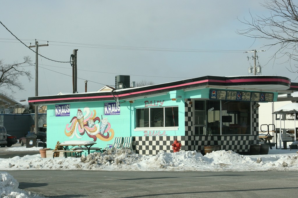Dairy Delite in Lakeville, photographed on a frigid Saturday afternoon.