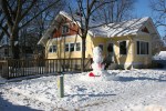 Divison Street snowman, 14 with&nbsp;house