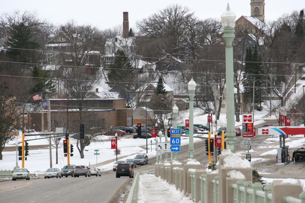 Old houses constructed of wood, brick and limestone populate residential areas near downtown.