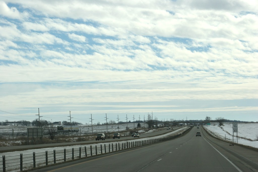 Just outside of Faribault driving south on Interstate 35 toward Owatonna early Sunday afternoon.