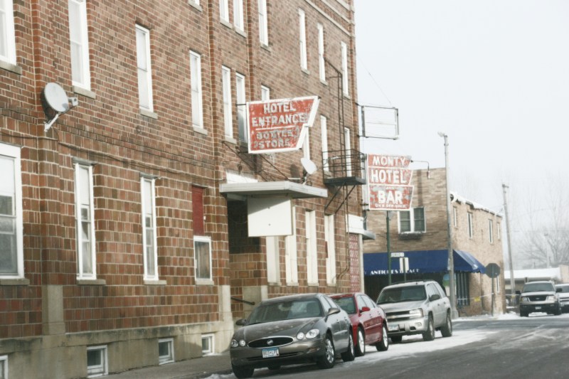 Vintage signage on historic buildings is part of Montgomery's charm.