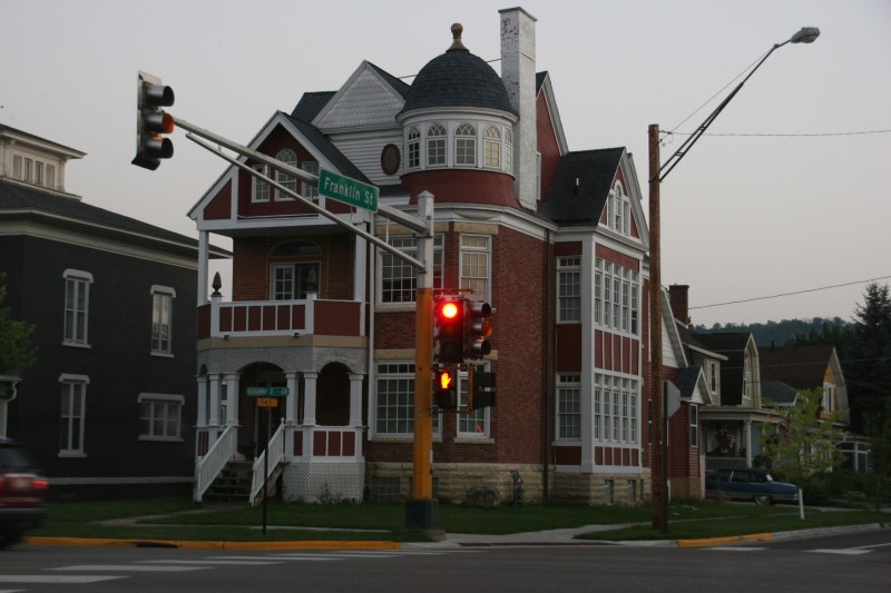 Winona has some lovely old homes, this one photographed in September 2015.