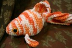 Art, creation 14 crocheted&nbsp;fish