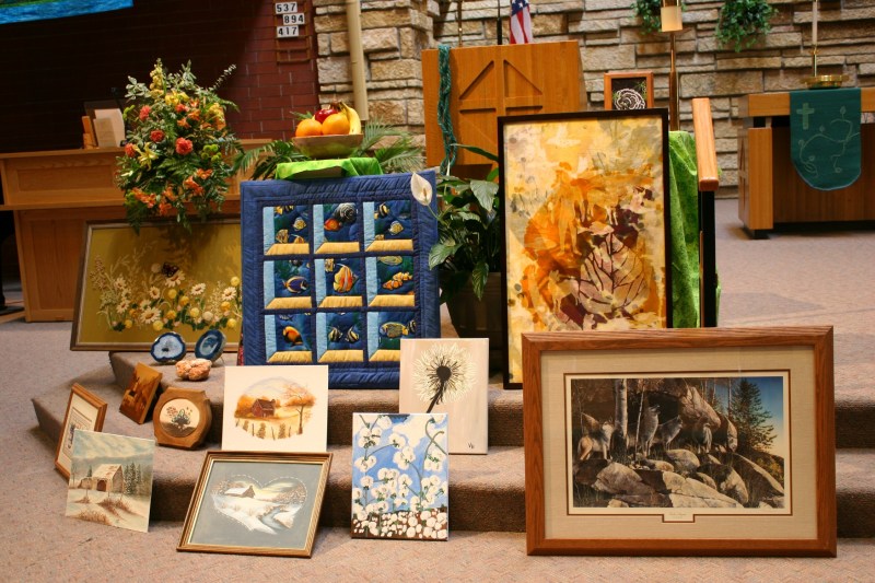 Lots of Creation art in many mediums.