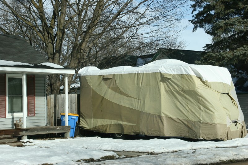 Motorhome in Owatonna in January