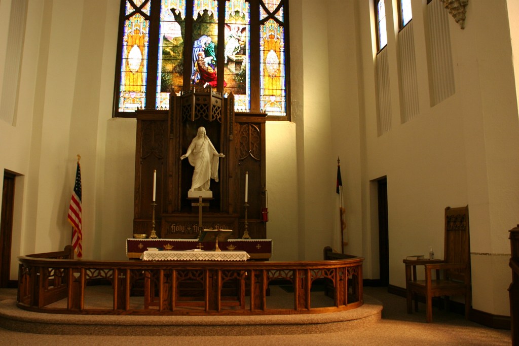 Craftsmanship and beauty at the altar.