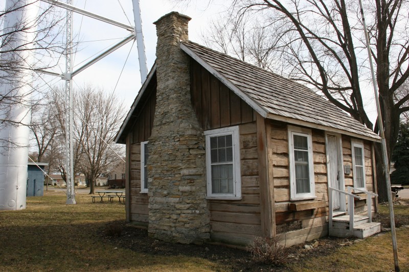 How many people drive by this log cabin on Main Street in Wanamingo and never stop? We were tipped off by a local to the story I've shared here, thus my husband and I stopped.