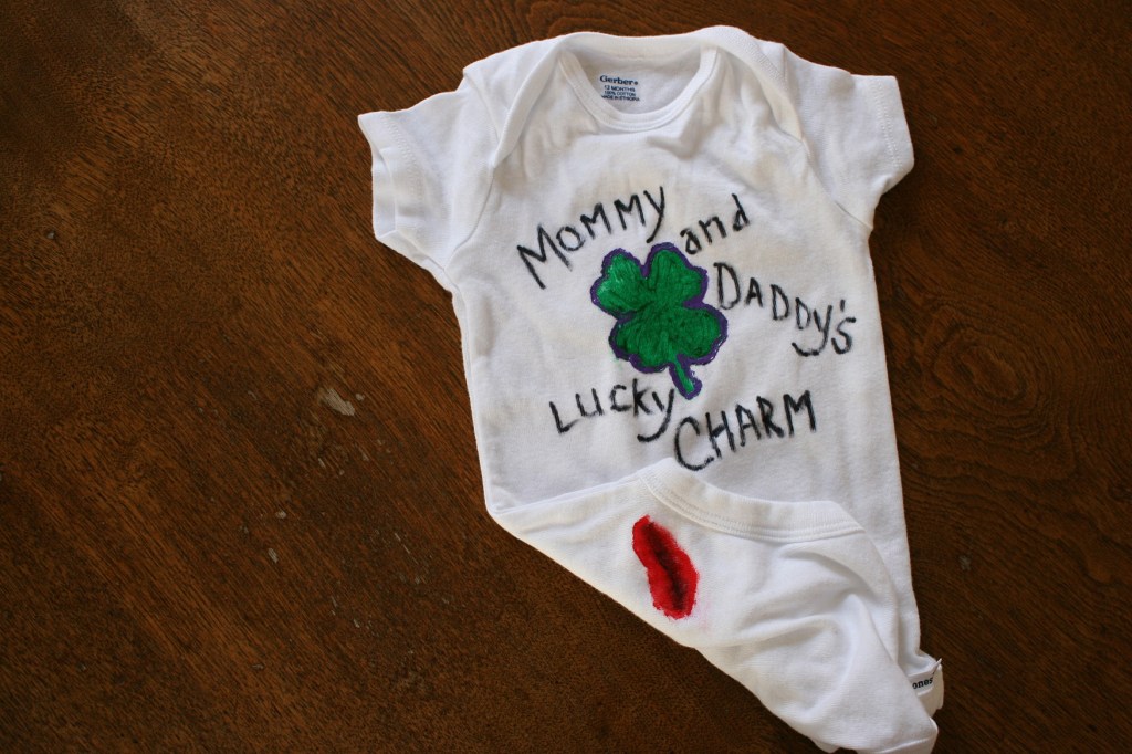 An appropriate design for a March baby shower.