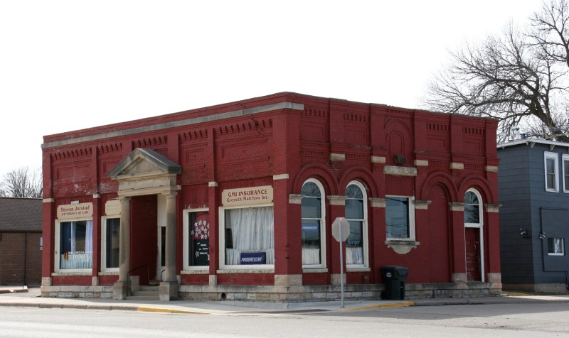 Small town Wanamingo, 40 insurance building