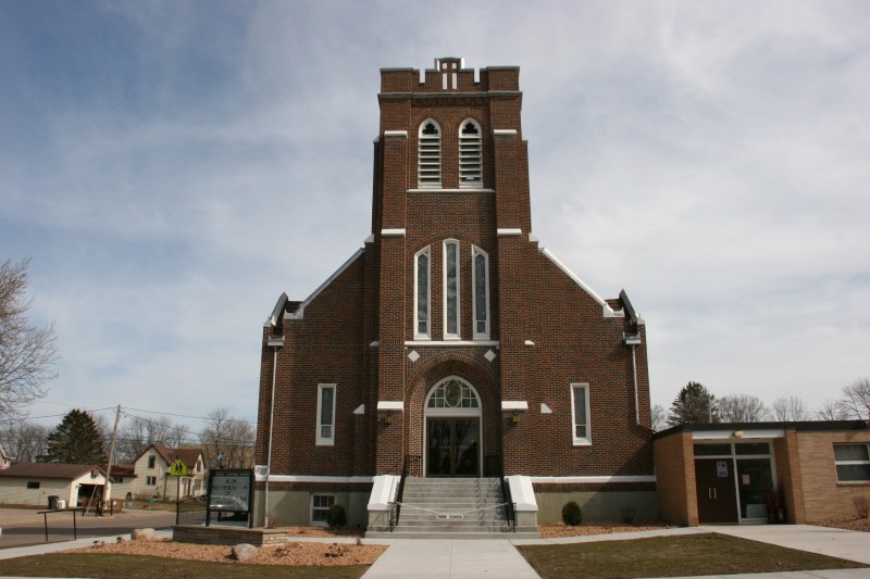 Beautiful Trinity Lutheran Church. I'll take you on a tour of the church in an upcoming post.