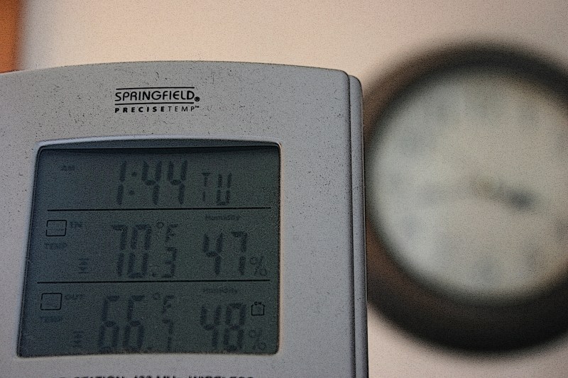 At 3:45 p.m. Tuesday, the outdoor temperature in my Faribault backyard registered at 66 degrees.