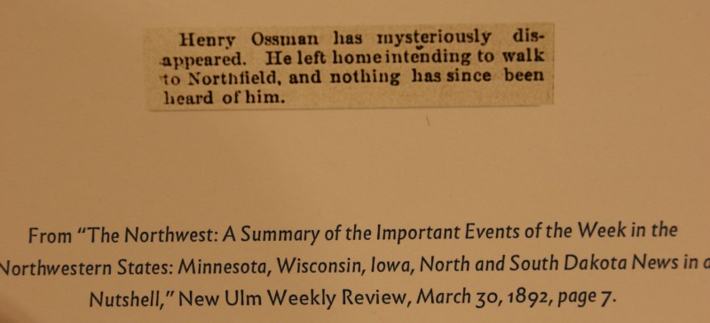 A copy of a newspaper clipping summarizes the death of a man in a profoundly succinct way.