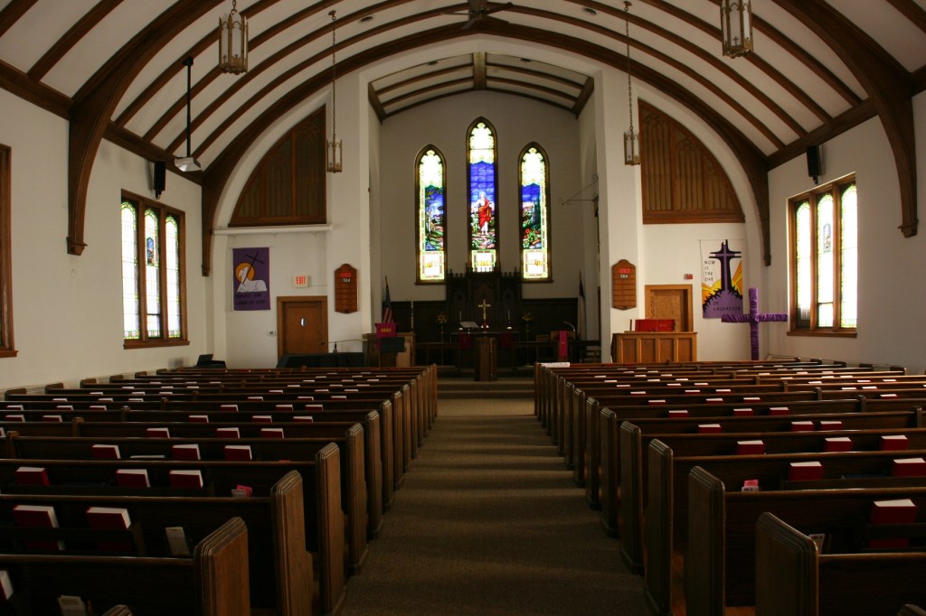 Another view from the church aisle.
